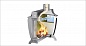 Отопительная печь длительного горения Ермак Stoker 220 Aqua-C с теплообменником, дверца со стеклом
