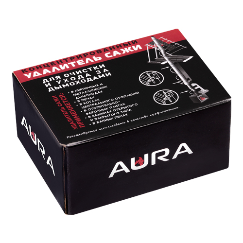 Удалитель сажи AURA для чистки дымохода 0,4кг.
