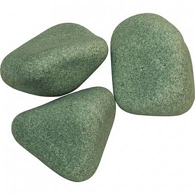 Камень для бани Жадеит шлифованный средний (коробка 20кг)