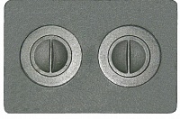 Плита с двумя отверстиями для конфорок П2-7